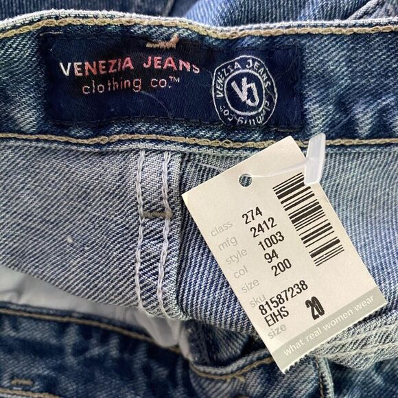 Venezia Jeans Womens 20 Tall Classic Cut Lane Bryant High Rise Tapered Denim - Picture 7 of 9